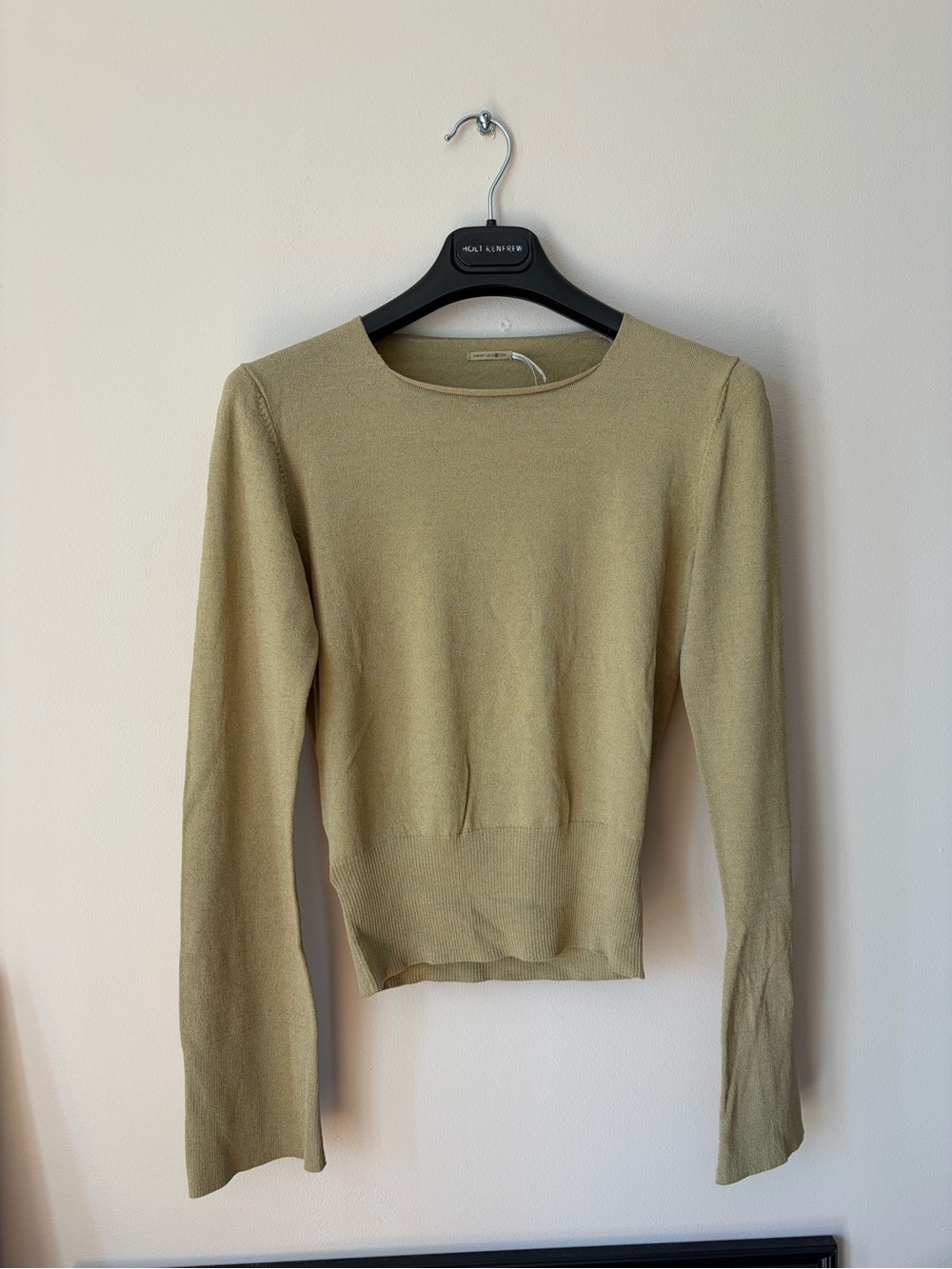 Max Studio - Light Olive Long-Sleeve Knit Sweater - Women